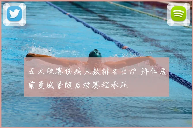 五大联赛伤病人数排名出炉 拜仁居前曼城紧随后续赛程承压